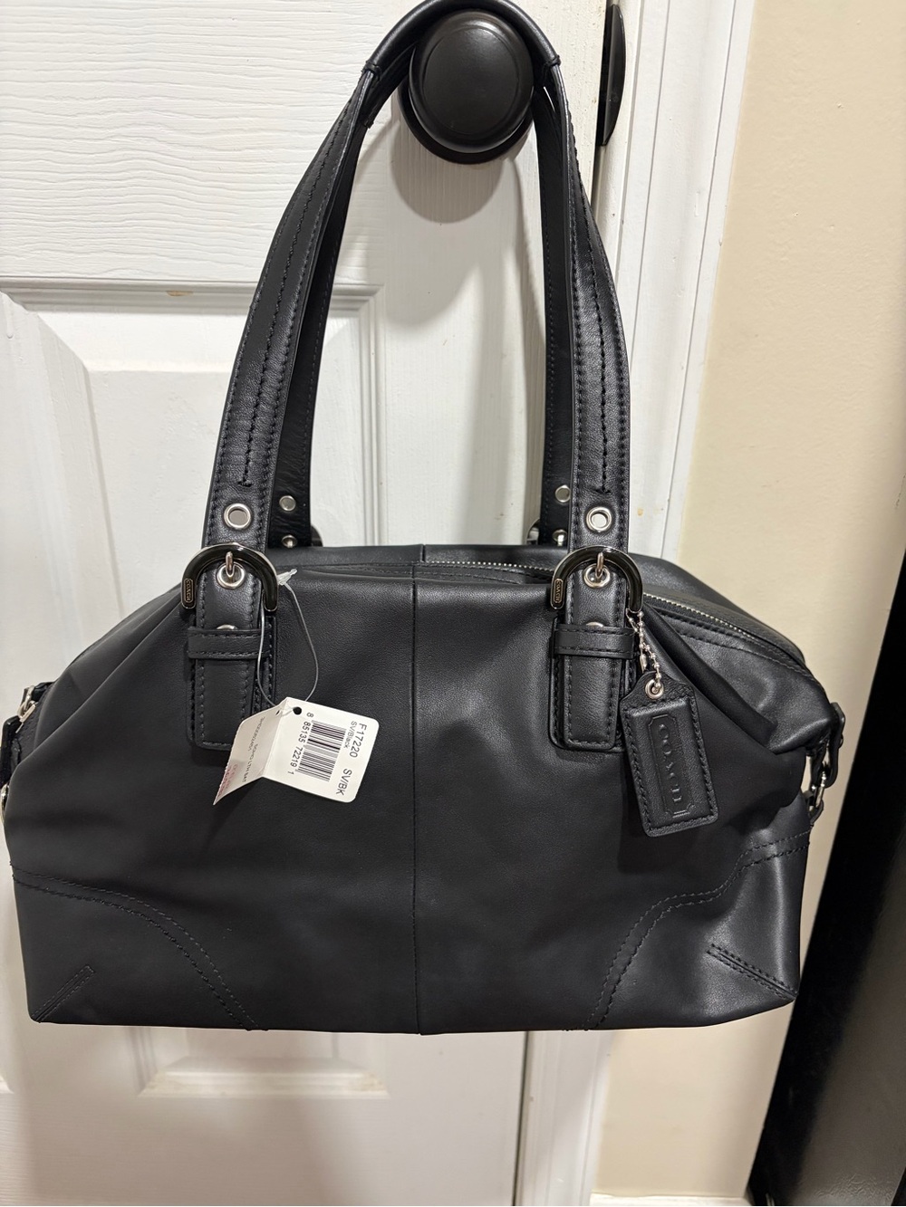 Coach Black Leather Shoulder SOHO Satchel bag